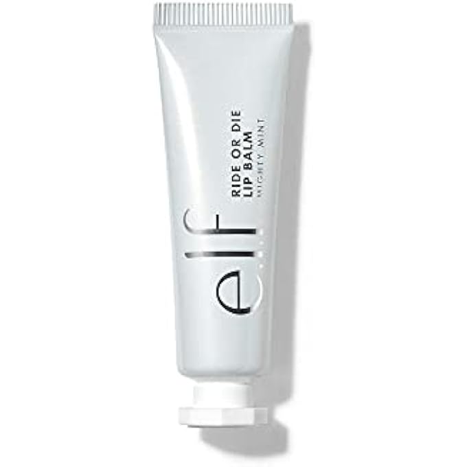 elf RIDE OR DIE LIP BALM, SHEER FINISH, REPAIRS & HYDRATES, JOJOBA OIL & VEGAN COLLAGEN, MIGHTY MINT, 0.42 OZ/12 G - Image 1